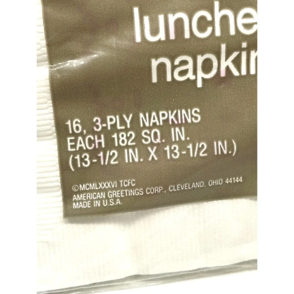 Vintage 1986 Lady Lovely Locks‎ Paper Napkins American Greetings 16 Pack SEALED